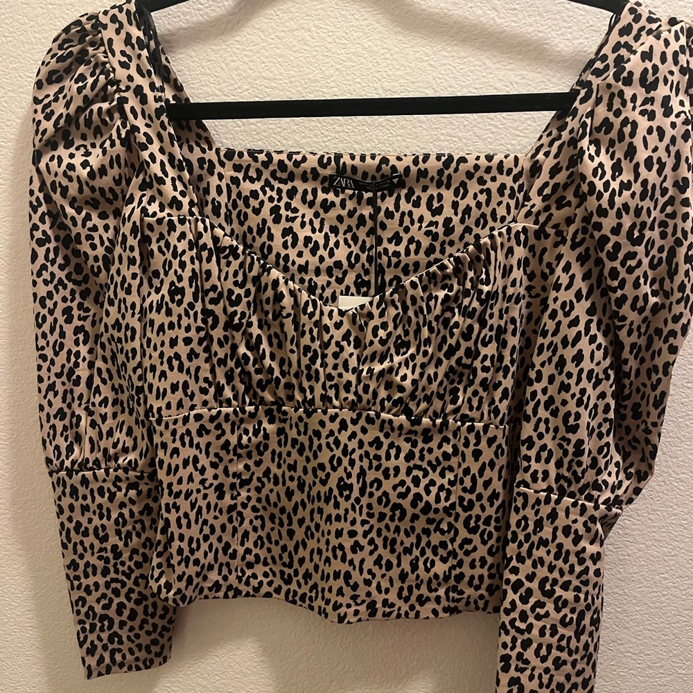 Zara Leopard Print Women's Top